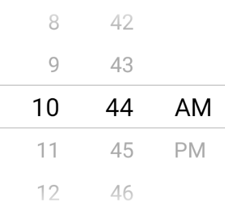 react native timepicker android