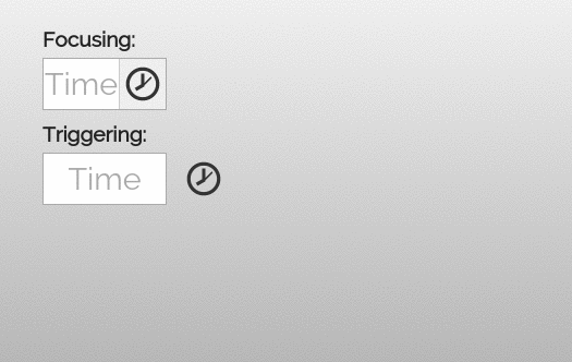 Timepicker anim